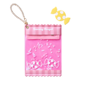 Pink pouch with candy design and 'Sonny Angel' branding on a white background