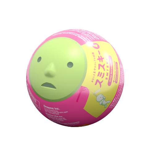 Spherical smiski gachapon capsule product image
