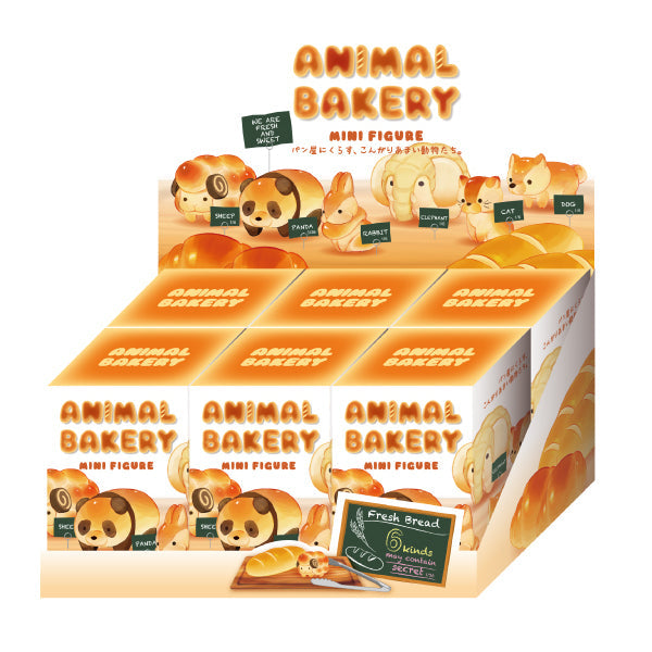 animal bakery series 1 mini figure assorted box of 6 product package render
