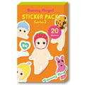 closeup render of the sonny angel sticker pack series 2 individual blind box