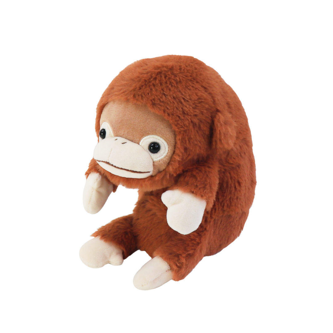 closeup of posture pal vol 1 orangutan plush figure